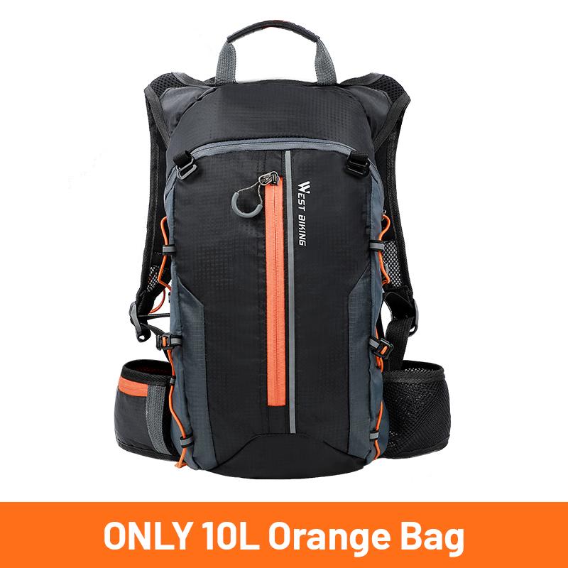 WEST BIKING 10L Nefes Alabilir Bisiklet Sırt Çantası Su Geçirmez Ultra Hafif Katlanabilir Bisiklet Çantası Outdoor Tırmanış Seyahat Yürüyüş Bisiklet Çantası