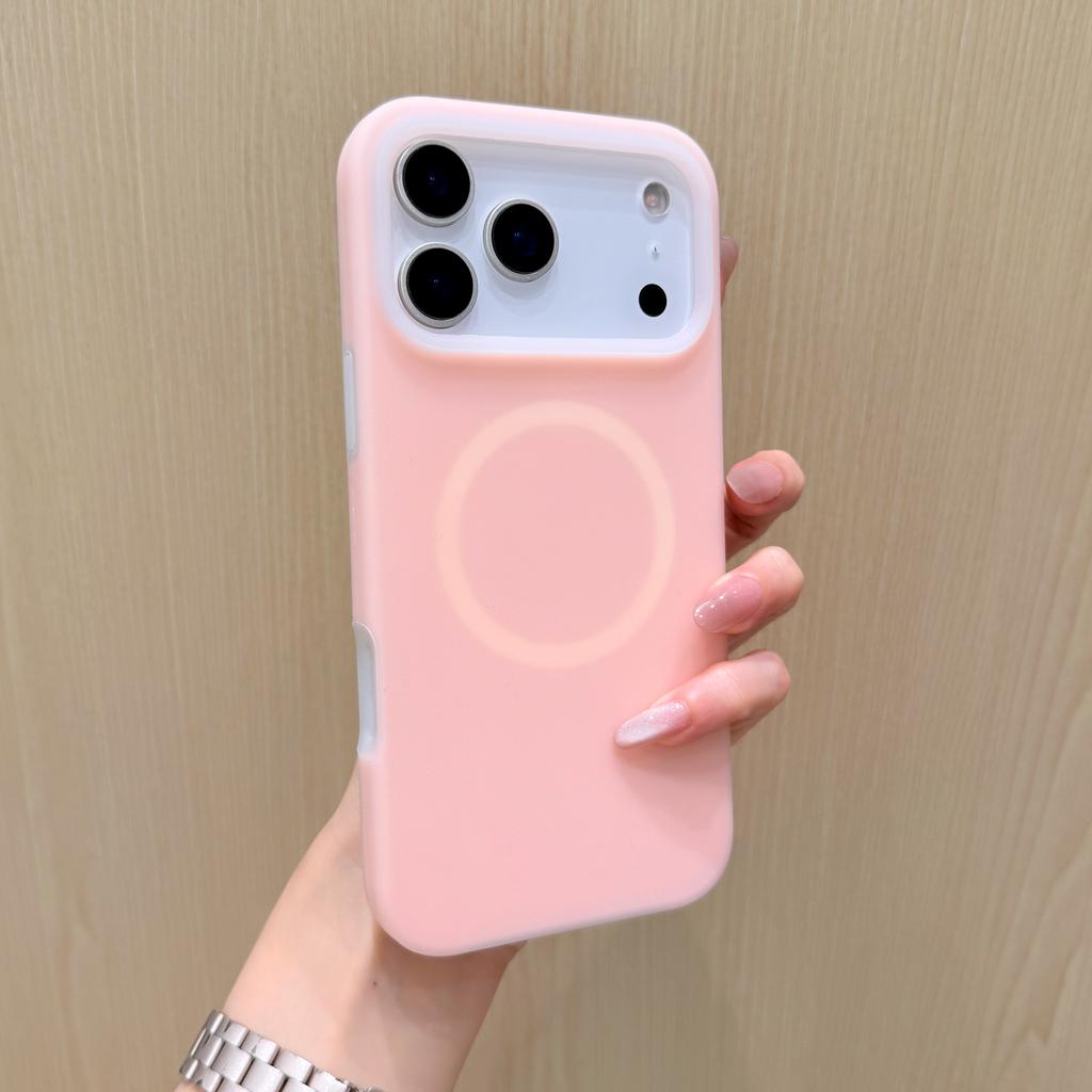 Frosted Jelly ForMagsafe Silicone Case ForiPhone 17 Air 16 15 14 13 12 11 Pro Max Fluorescent Color Magnetic Shockproof Cover