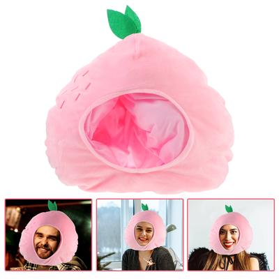 Pfirsich Kopfschmuck Party Neuheit Hut Lustiger Pfirsich Kopfschmuck Kostümkappe Miss Lustiger Pfirsichhut Karneval Party Verkleidung Cosplay Hüte