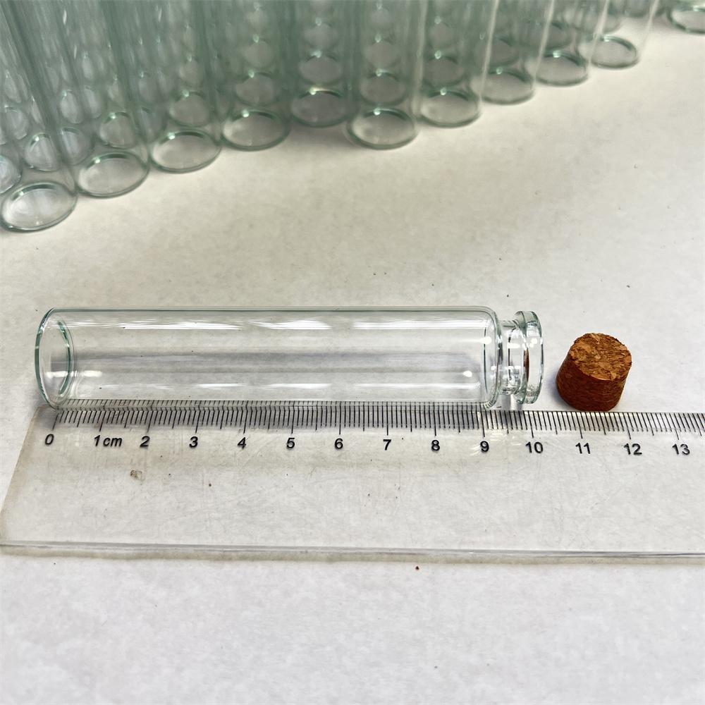 50 Pcs 12ml 15ml 20ml 25ml 30ml Decor Glass Bottles With Cork 22×60mm Diy Crafts Tiny Glass Jars Test tube Mini Vials Wish Gift