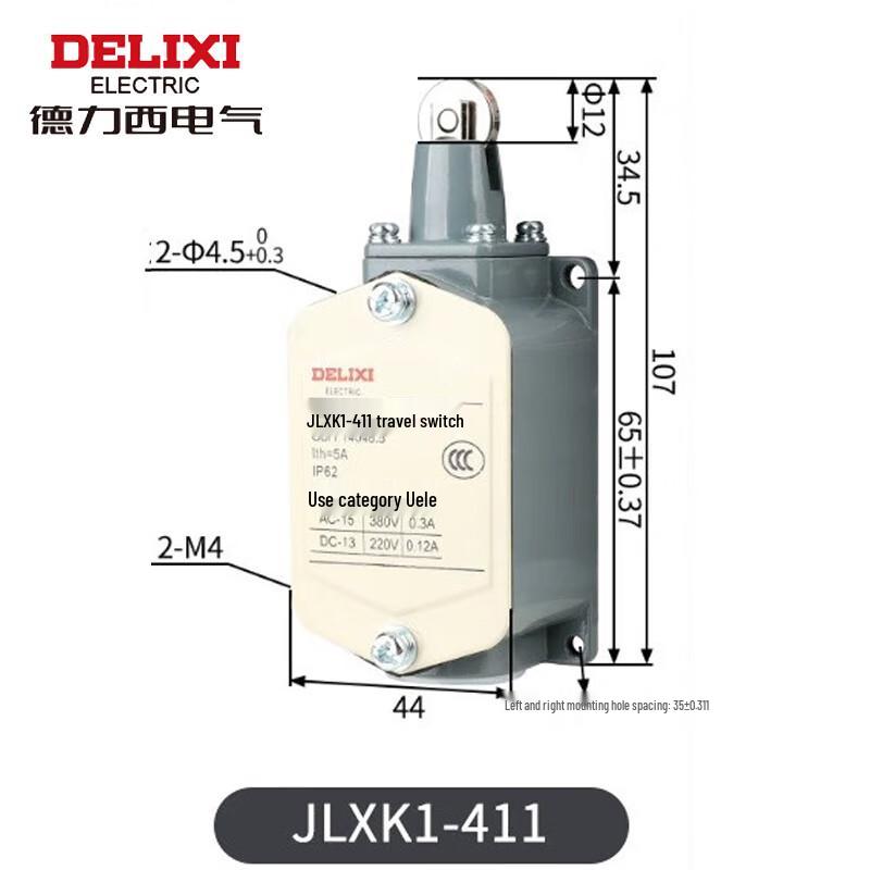 Delixi JLXK1-411 Plunger Roller Waterproof Miniature Limit Switch