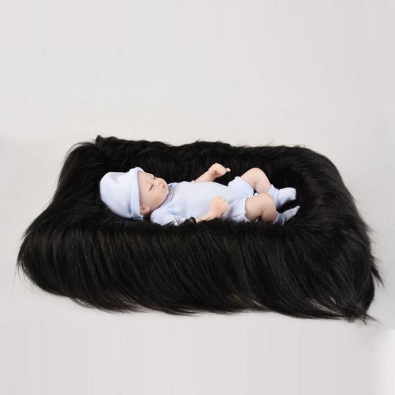 Baby Photography Background Cloth Soft Fluffy Photo Props Newborn Photoshoots Blanket Infant Photo Session Accessory
