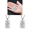 Unique Wish Brother/sister Remember You Are Brave Stainless Steel Necklace