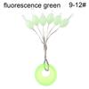 60Pcs(10 Groups) 6-20# Oval Luminous Space Beans Stopper Carp Line Stopper High Concentricity Rubber Float Catfish Flotador
