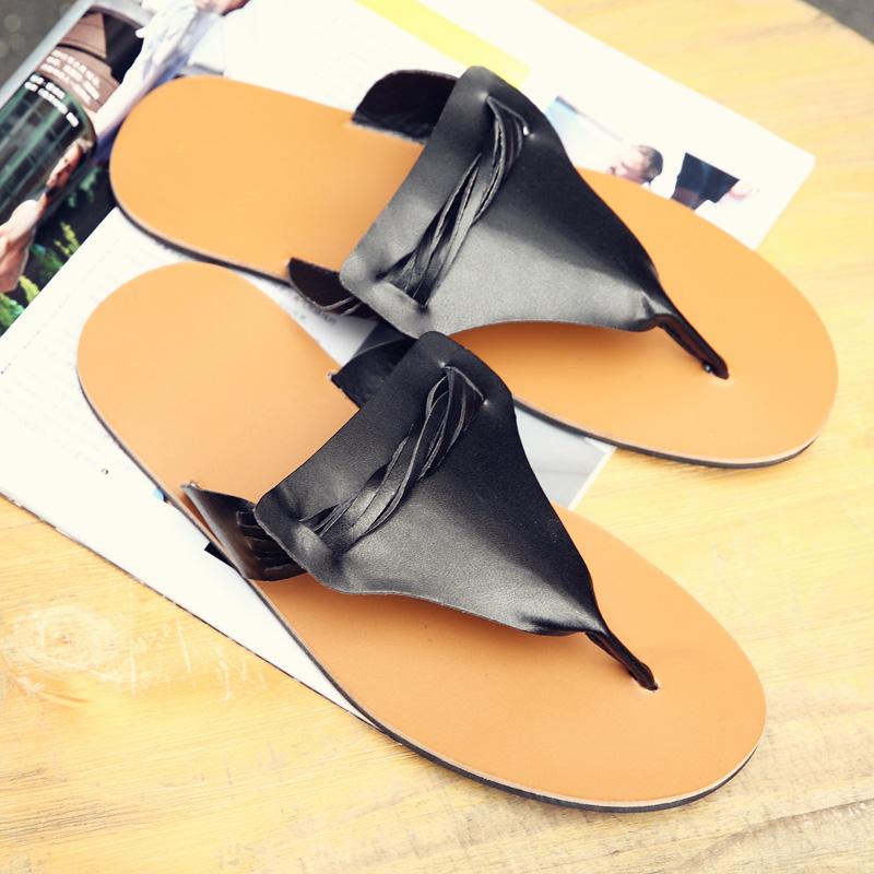 Fashion Summer Men Roman Sandals High Quality Outdoor Beach Shoes Personalized Fashion Handwoven High Quality Sandals and Slippers