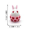 Cute Cartoon Easter Egg Button Decompression Key Pendant Creative Rabbit Model Toy Backpack Pendant Accessories Easter Gift