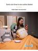 Cartoon 2-in-1 Cushion & Blanket: Dual-Use Hand Warmer, Leg Cover, Nap Pillow Doll for Office