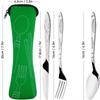 Zipper Tableware Bag with Storage Bag Cutlery Bag Portable Tableware Set  Home/Camping
