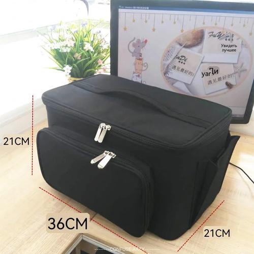 Professional Makeup Organizer Bag Large Capacity for Hair Tools & Cosmetics Travel Storage Case