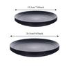 4PCS Heat-resistant Plastic Dessert Plate Round Snack Tray Practical Salad Dish  Outdoor