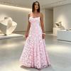 2026 European and American Women's Clothing New Temperament Elegant Evening Dress Dress Lace Sexy Backless Suspender Dress