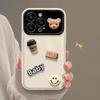 Applicable To Apple 15 Mobile Phone Case IPhone 13/14promax Coffee Bear Doll 11/12 Flip Mirror Xs Soft
