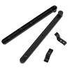 1 Set Hidden Cabinet Door Track Flip-Up Rail Side Mount Sliding For Bookcases Durable Plastic Iron Material Easy Install Smooth