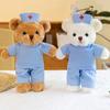 Uniform Nurse Bear Plush White Coat Animal Plush Bear Doctor Bear Stuffed  Gift Nurse's Day