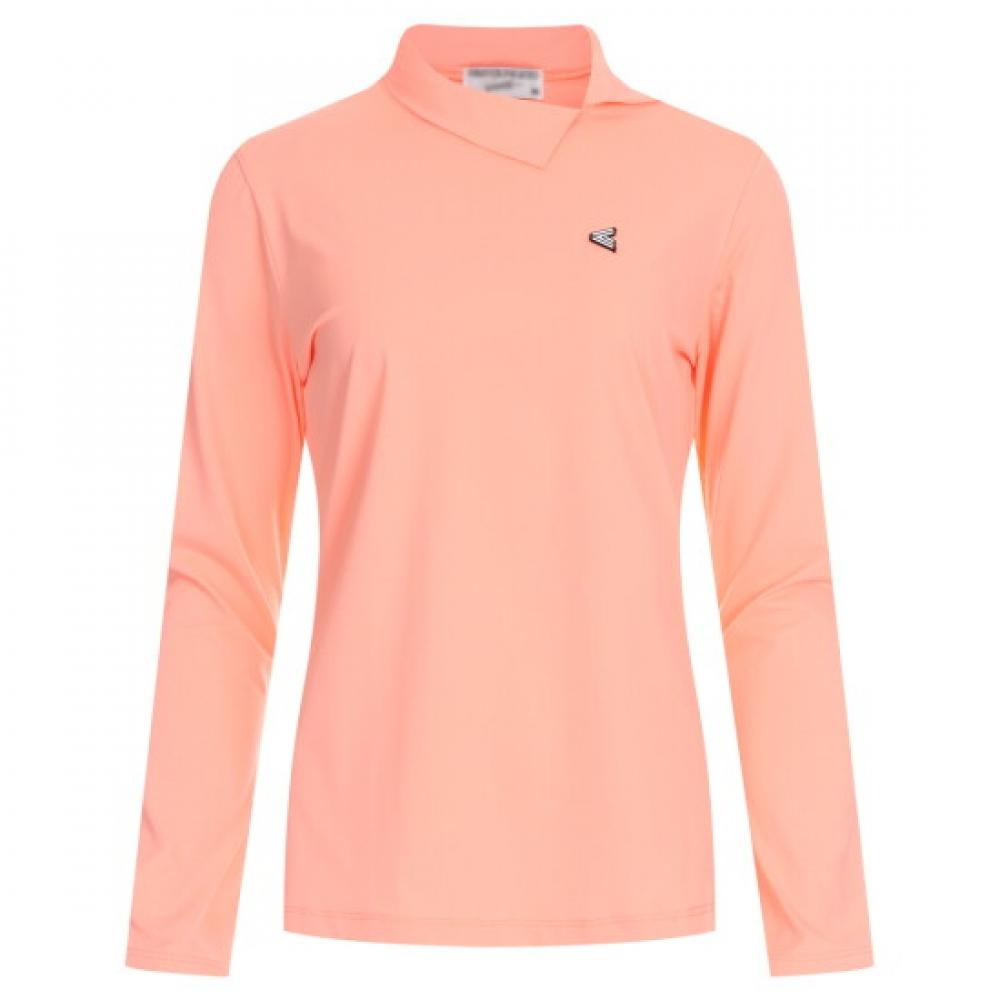 Shop Women Half Neck Golf Wear Long Sleeve Tee Pink Lb Wsh 227