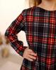 Girls’ Warm Dress – Soft Brushed Knit with Back Snap, Elegant & Comfy, Demi-season, 6004-024 HC