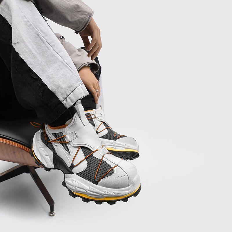 High End Fashionable Men's Casual Shoes Men's New Trendy Mesh Breathable Running Shoes Men's Personalized Sports Shoes