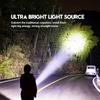 Mini 3 LED Flashlight Portable Rechargeable 18350 Battery, Magnet Powerful Portable EDC Torch for Camping Hiking Emergencies