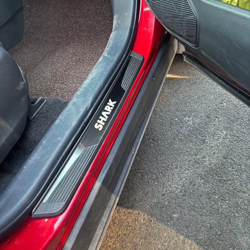 For BYD Shark 6 2024 2025 Car Door Sill Scuff Plate Pedal Cover Trim Accessories Exterior Threshold Protector Auto Stickers