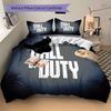 Call Duty Bedding 3 Piece Set HD Print Duvet Cover Pillowcases for Teens Adult Bedroom Decoration Christmas Gift