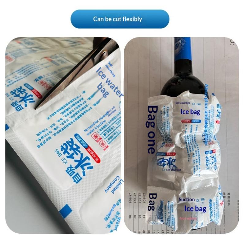 Self Chilling Reusable Gel Ice Pack For Food And Drinks Storage Ultra Absorbent For Office School Picnic Trips