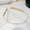 Bride Leaf Hairband Party Metal Leaf Hair Accessory Elegant Crown Headband Leaf Hairpin