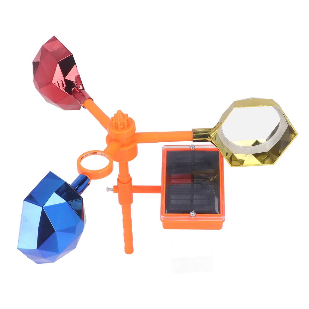 Schall Licht Vogelabwehr 360 Grad Lichtreflexion Großes Volumen Solar Schallalarm Vogelabwehr