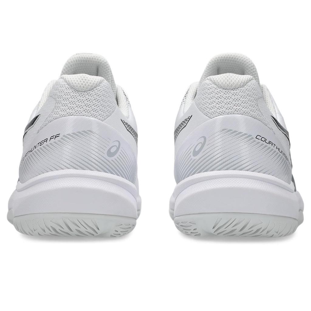 ASICS COURT HUNTER FF 1071A111 Indoor Sports Size 101 Size 2E Men's Shoes, (White/Black), 25.5 cm,