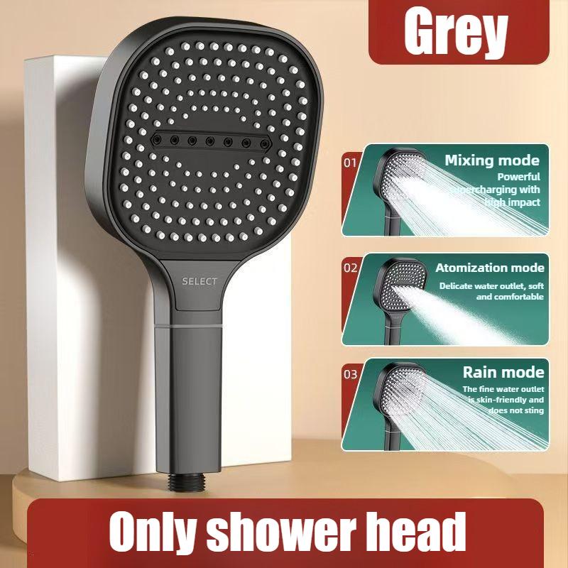 13cm Large Panel 3 Modes High Pressure Shower Head Massage Shower Head With Filter Bathroom Accessories New