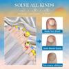 120/240pcs 12 Sizes Nailpop Toe Nail Tips Transparent Artificial Fake Toenail  Foot Nail