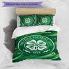 Set Biancheria da Letto Celtic FC Stampato 3 Pezzi Copripiumino Traspirante con Federe Biancheria da Letto Decorativa per Camera da Letto Casa