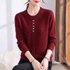 YUZHAOLIN Women's Elegant Autumn Knit Pullover for Middle-Aged