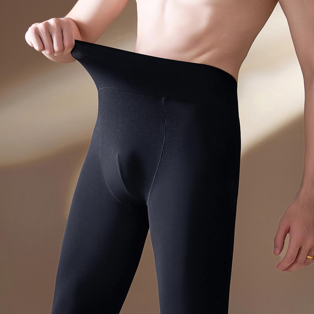 Men's Velvet Warm Leggings: Autumn & Winter 120D U-Shaped Design for a Smooth, Tight Fit