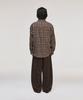 SIGNATURE Wide Curved Dart Corduroy Pants [Brown]