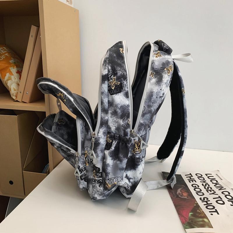 Студенческая школьная сумка кампуса с принтом граффити — фото 8