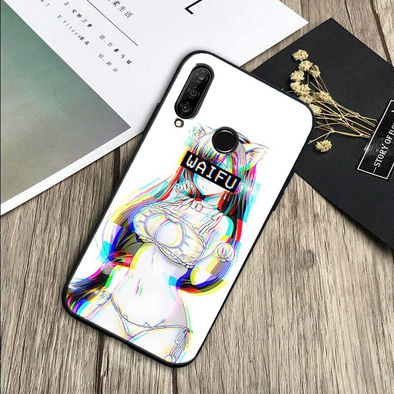 Sugoi Senpai Anime Waifu Sexy Girl For Huawei Nova 11 Pro 12i 3i 7i 8i 9 10 SE Y60 Y61 Y70 Y72 Y73 Y90 Y91 P20 P30 P40 Lite Case