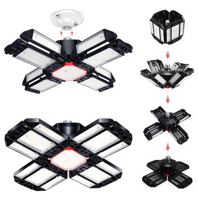 Faltbare LED-Lampen, E27, Garagenlicht, verstellbar, Multi-Panel, Markt, Shop, Deckenleuchte für Werkstatt, Lager, Industriebeleuchtung