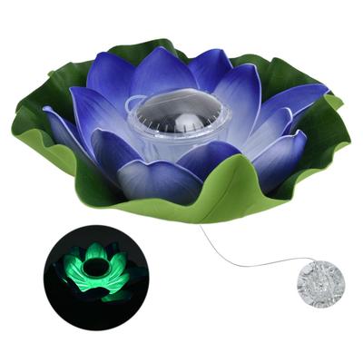 Güneş Enerjili Lotus Işığı Su Geçirmez LED'li Dış Mekan Bahçe Dekorasyonu için Yüzen Lotus Işığı
