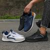 Thin Breathable Men Sneakers PU Leather Climbing Footwear Male Outdoor Light Soft Rubber Sole Jogging Trekking Walking Sneakers