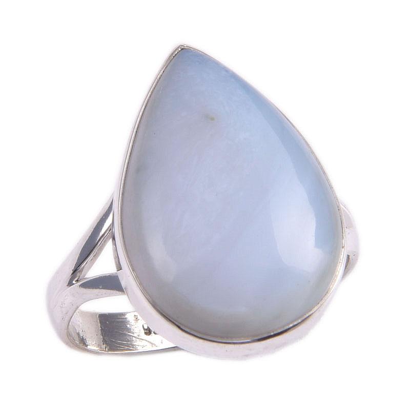 Natural Owyhee Opal Gemstone 925 Solid Sterling Silver Jewelry Ring Size 8 Y1z82