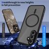 KEYSION Magnetic Phone Case for Samsung A54 5G A34 A24 Silicone+PC Matte Translucent Clear Shockproof Cover for Galaxy A14 4G 5G