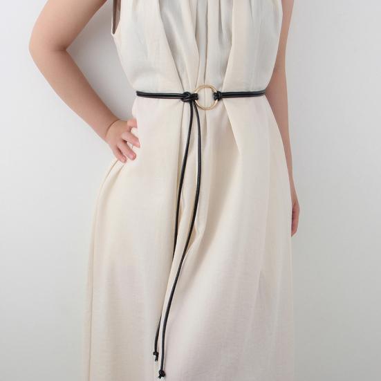 Imitation Belt Fashion Lace-up Decorative Waistband Leather Accessory