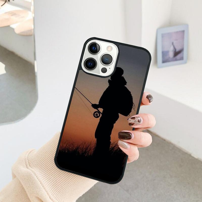 Fishing Fisherman Phone Case For iPhone 17 Air 16 15 14 11 12 13 Pro  MAX Plus coque Cover Shell