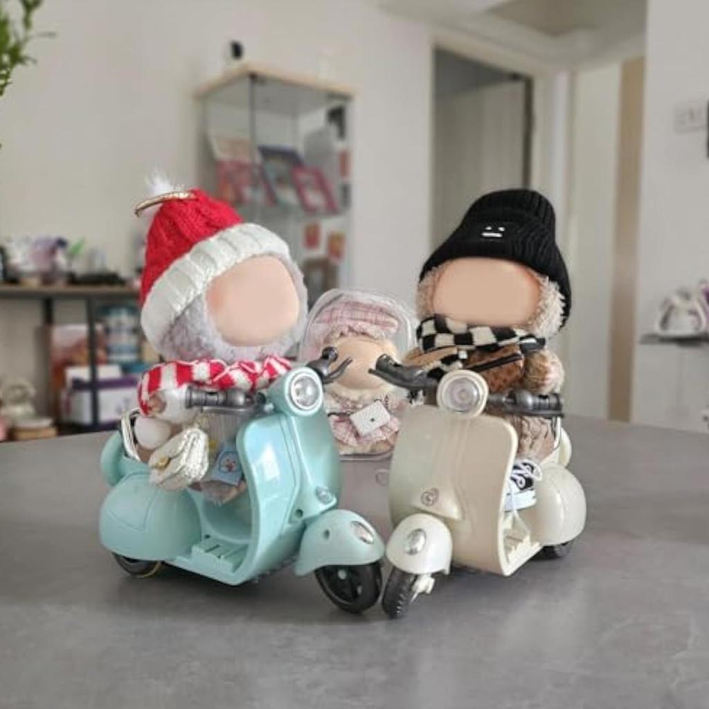Miniature Stunt Motorcycle Toy Car 360 Rotation Swing Doll Accessories Pet Electric Motorcycle Model