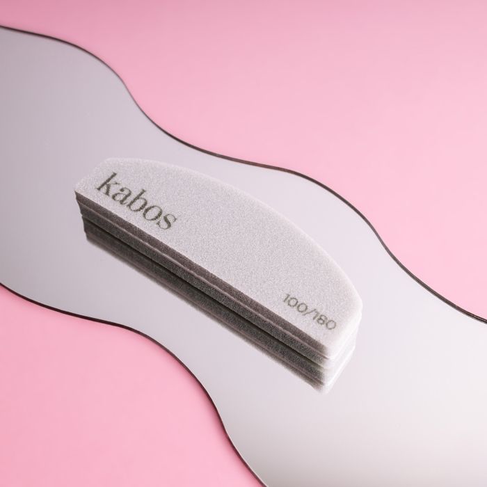 Polissoir à Ongles - Kabos - Grain 100/180 - Double Face - Ergonomique
