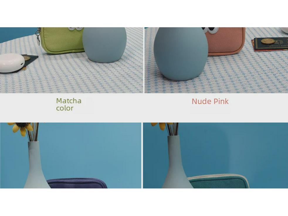Korejská roztomilá kreslená mini plátěná peněženka na mince se zipem