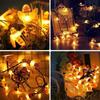 Solar Powered LED Bee Colored Lights, Waterproof Light String, Holiday Courtyard Decoration Lights