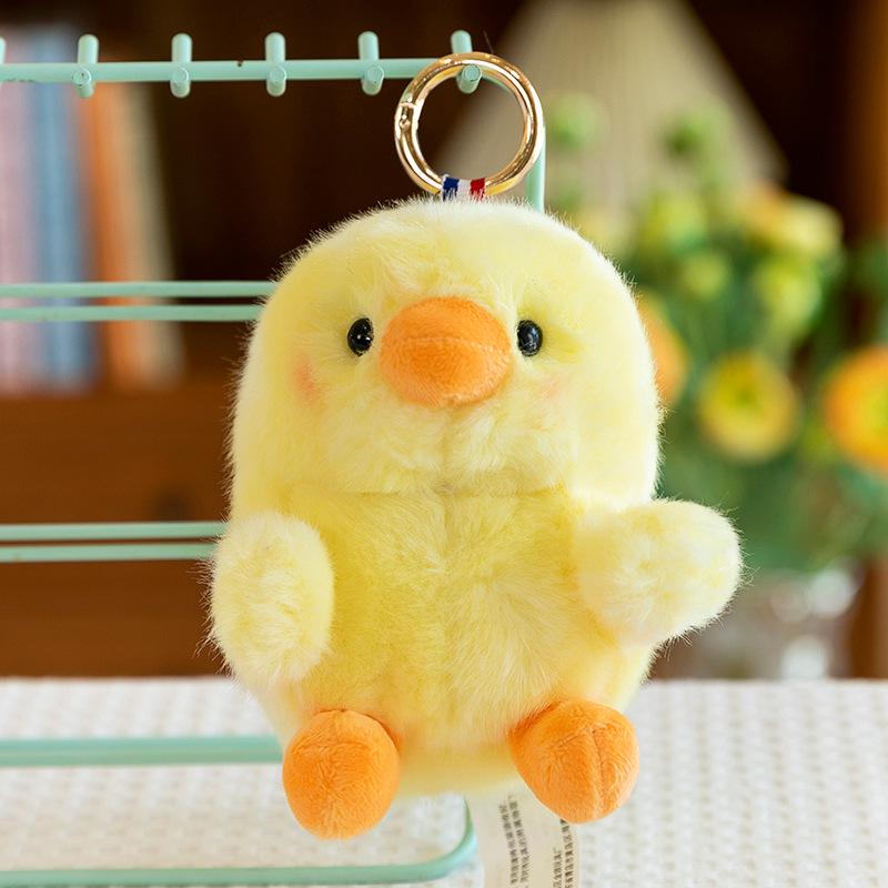 Adorable Penguin & Rabbit Plush Keychain Doll - Girls' Gift & Bag Charm