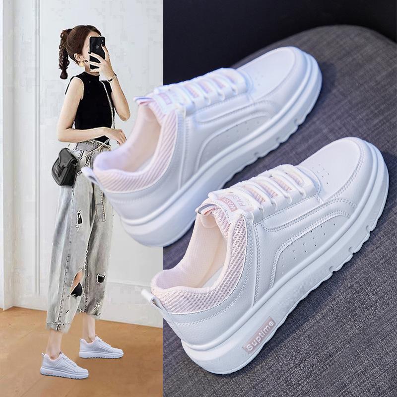 fashion Spring Women Sneakers White Tennis Woman Shoes Slip on Female Row Shoe Platform Flats Breathable Casual Ladies Vulcanize Shoes