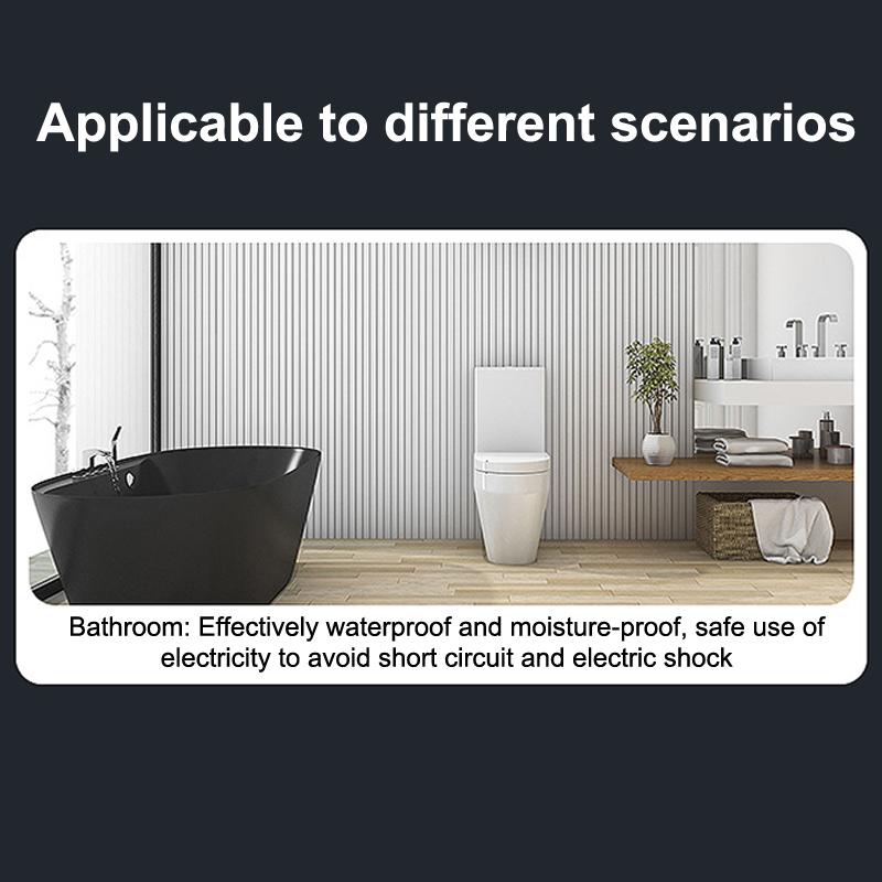 Self Adhesive Waterproof Wall Socket Cover With No Drilling Design And Easy Installation For Bathroom Kitchen Outdoor Use